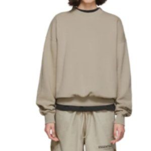 Essentials Beige Crewneck Sweatshirt